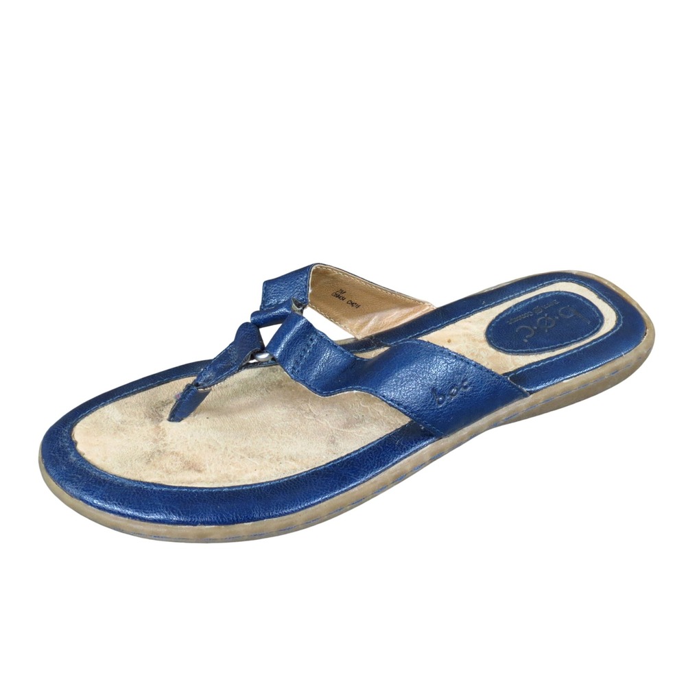 b.o.c. Born Concept C68434 Women Thong Sandal Size 7M Casual Navy Blue Flip Flop
